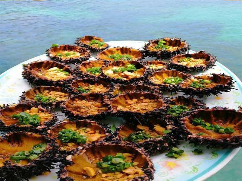 thưởng thức nhum biển Phú Quốc